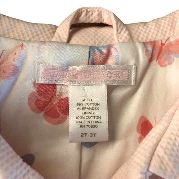 JANIE AND JACK GIRLS DARLING SPRING PINK LIGHTWEIGHT JACKET SIZE 2T-3T - Picture 9 of 9